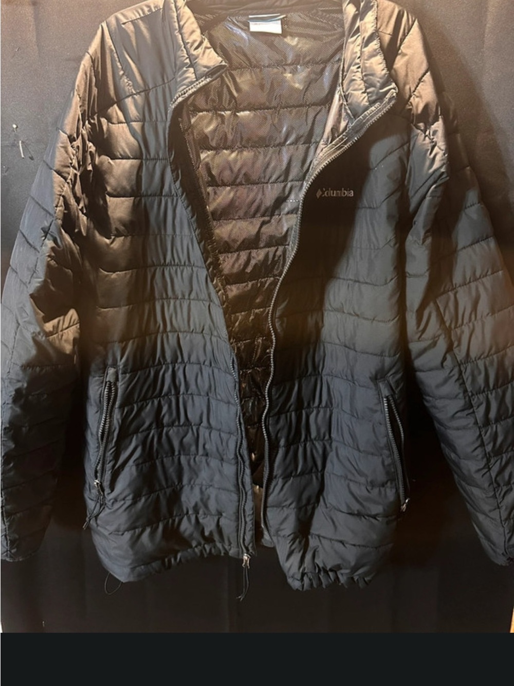 Columbia Men's Black Quilted Packable Puffer Jacket